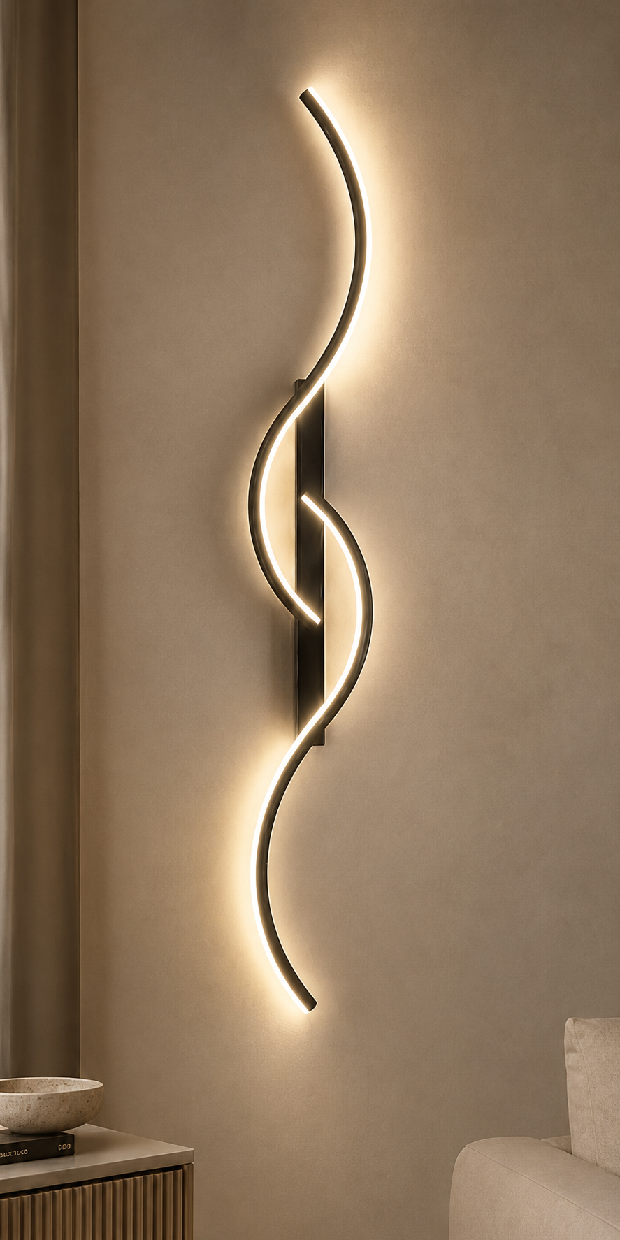 Cascade Modern LED Wall Light – Ambient Sconce