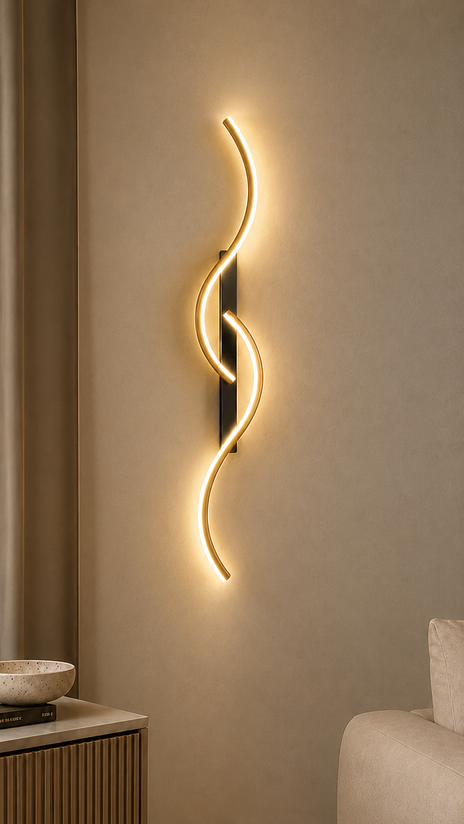 Cascade Modern LED Wall Light – Ambient Sconce