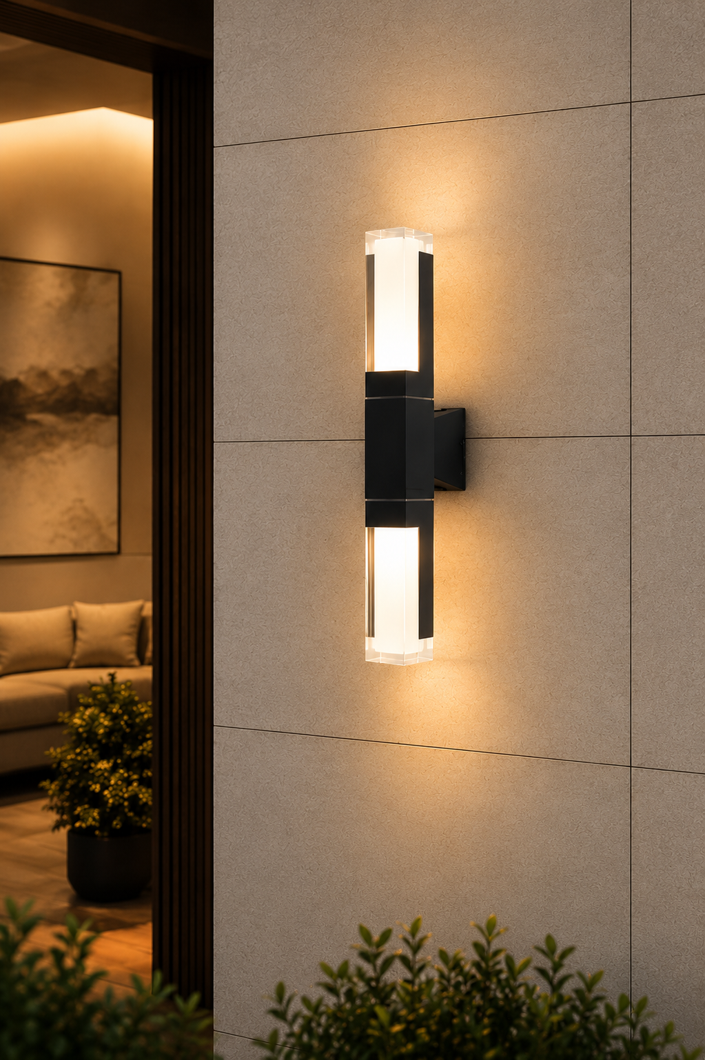 Modern LED Wall Light – Indoor & Outdoor Wall Sconce