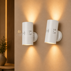 Cylindrical LED Motion Sensor Wall Light