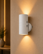 Cylindrical LED Motion Sensor Wall Light