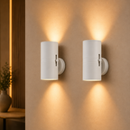 Cylindrical LED Motion Sensor Wall Light