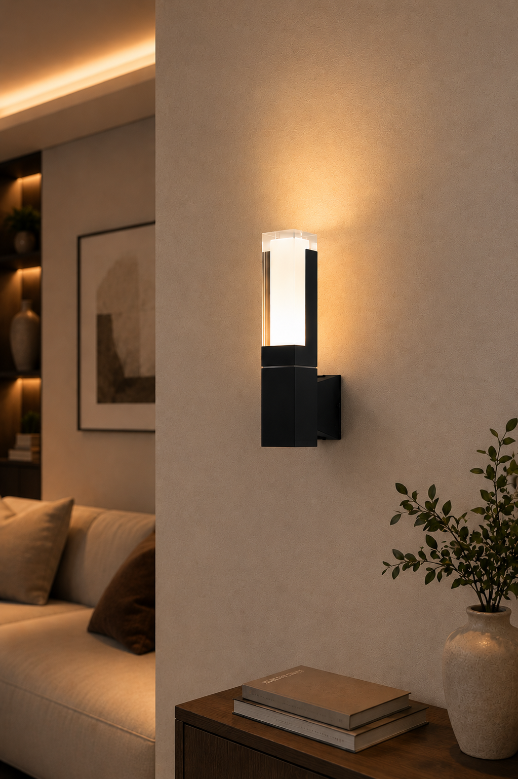 Modern LED Wall Light – Indoor & Outdoor Wall Sconce