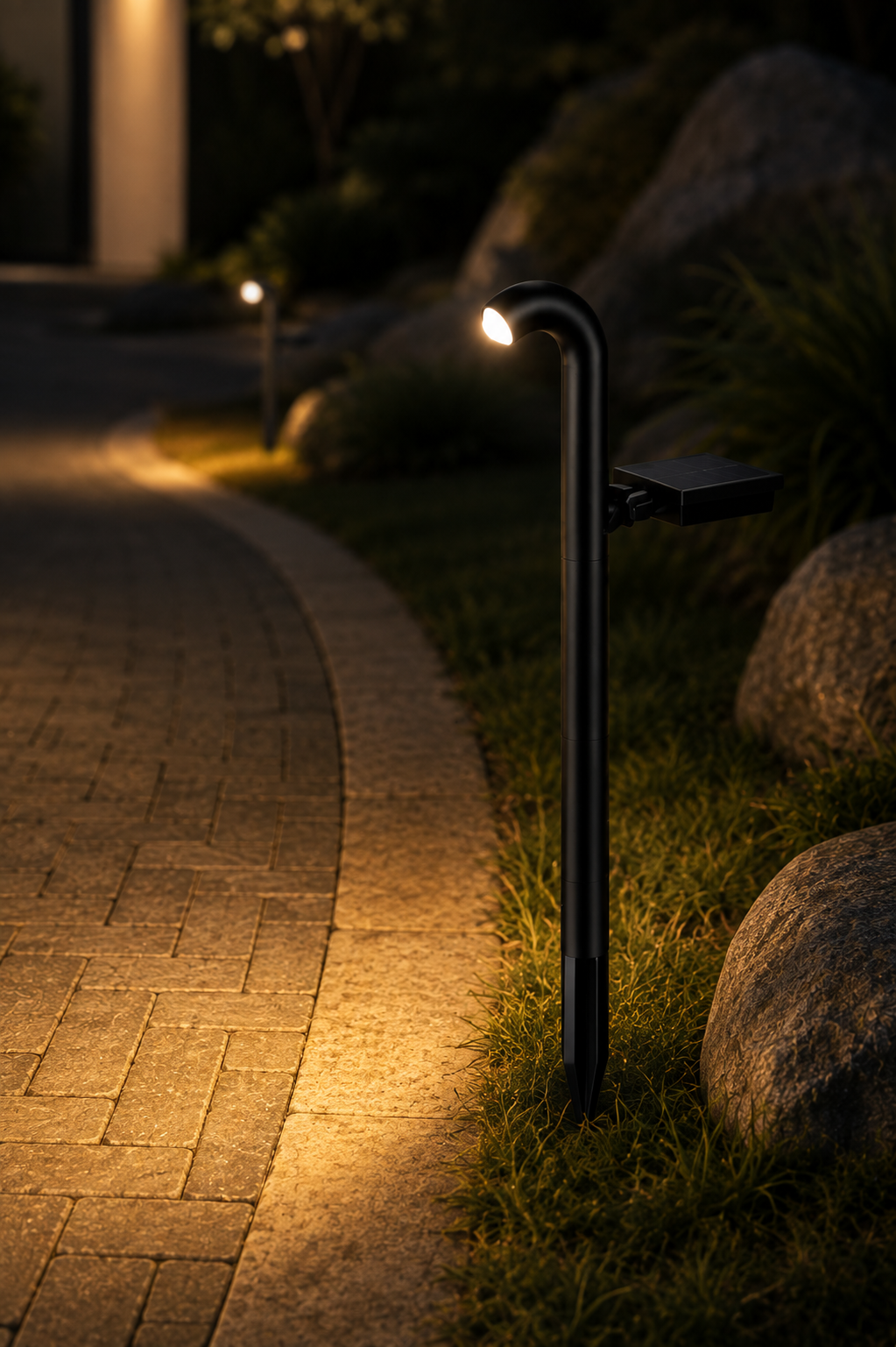 Solar LED Lawn Lights for Garden & Pathways